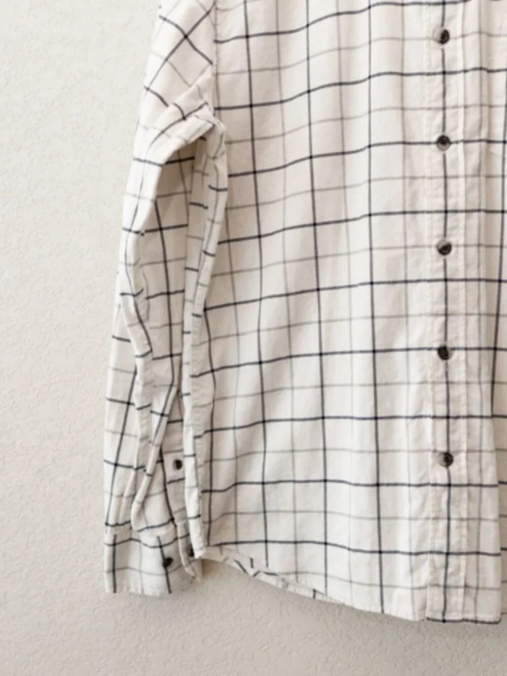 Banana Republic Luxe Flannel Untucked Slim Fit Plaid Button Down Shirt Medium
